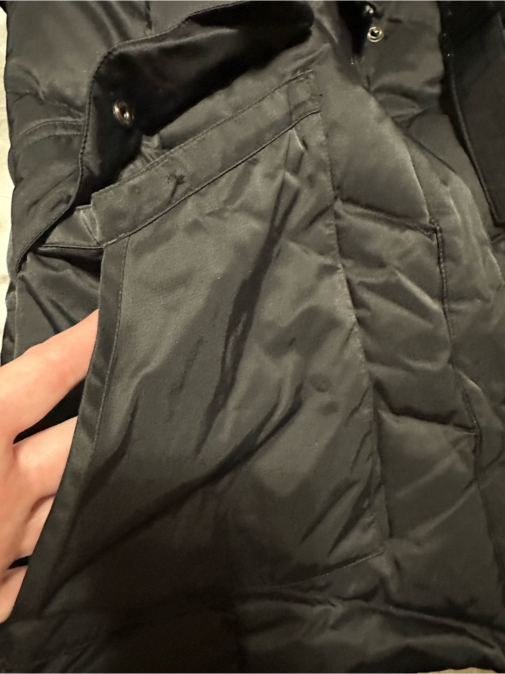 Adidas Black Quilted Belted Puffer Coat with Hood - Picture 5 of 14